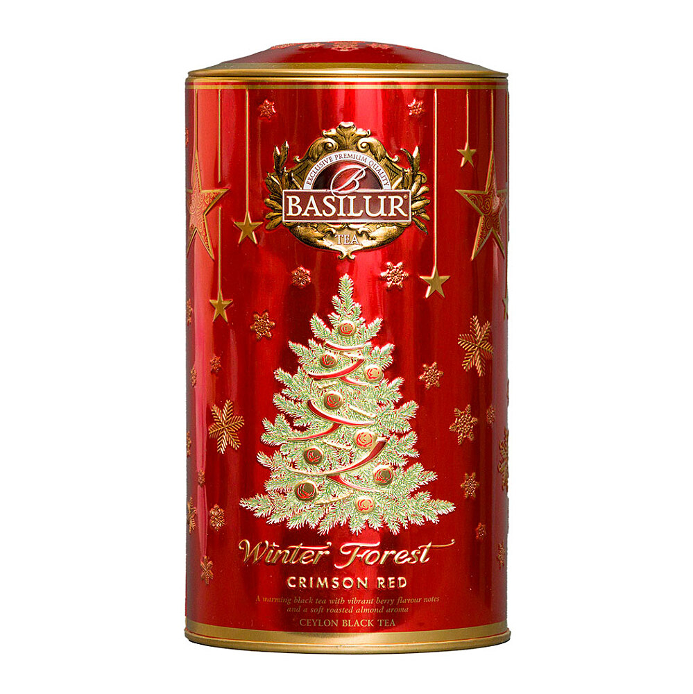 BASILUR Winter forest crimson red černý čaj 75 g