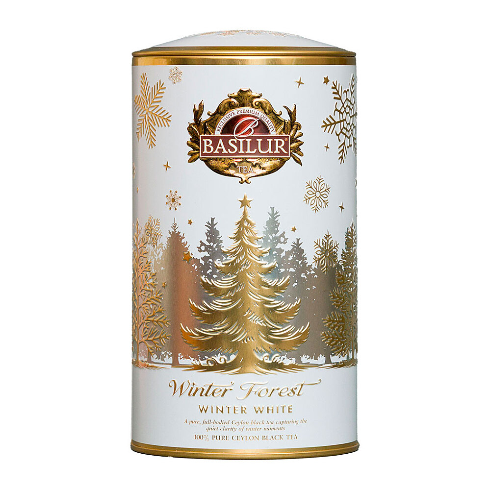 BASILUR Winter forest winter white sypaný černý čaj 75 g