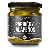 BASSTA Pálivé papričky jalapeňos ve slanokyselém nálevu 200 g