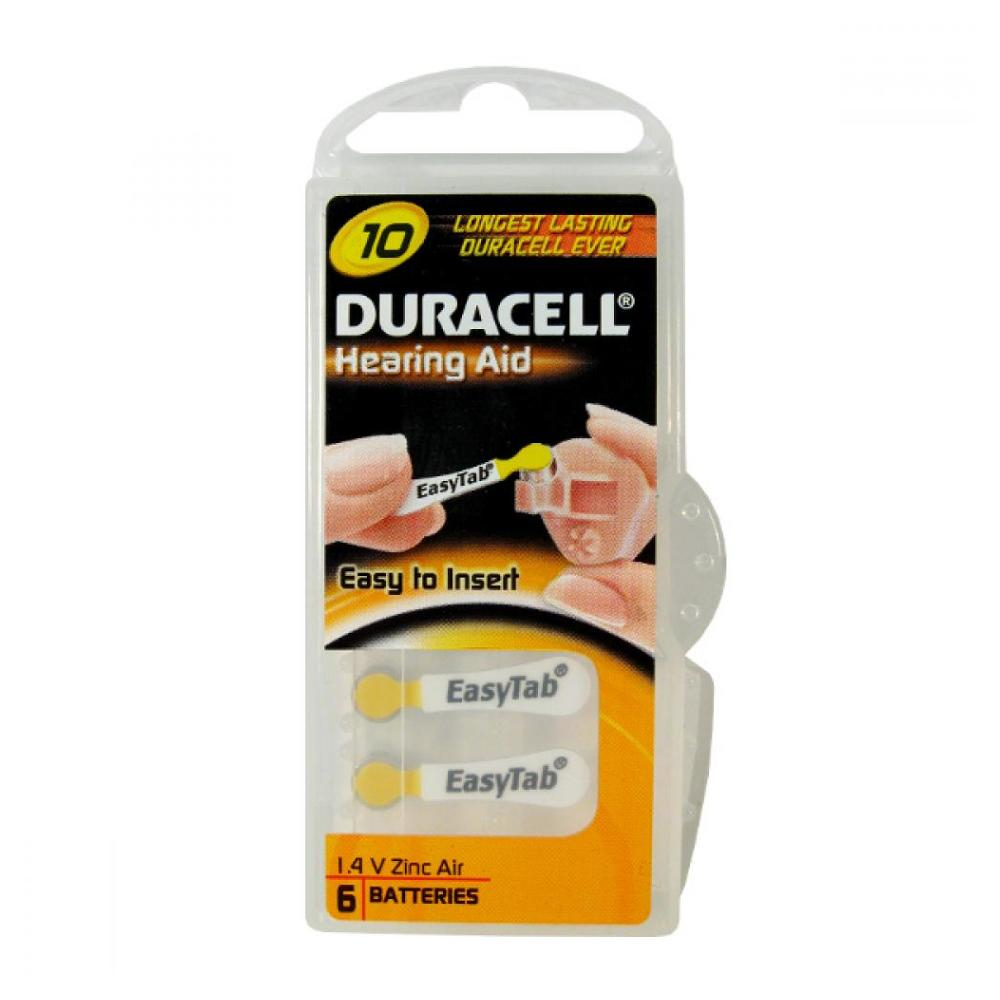 E-shop Baterie do naslouchadla Duracell DA10P6 Easy Tab 6ks