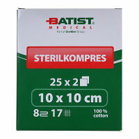 BATIST Sterilkompres Gáza sterilní 10x10 cm 25 kusů