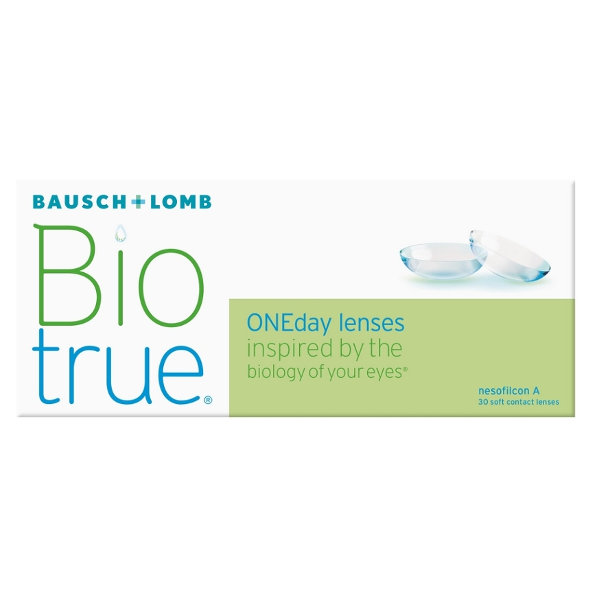 BAUSCH & LOMB Biotrue oneday jednodenní 30 čoček, Počet dioptrií: -7,50, Průměr: 14,2, Zakřivení: 8,6, Počet kusů v balení: 30 ks