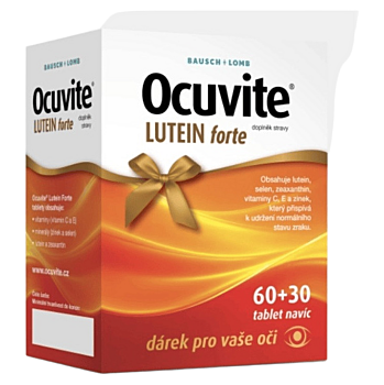 OCUVITE Lutein Forte 60 tablet +30 tablet dárek (Zrak, oči) - Přírodní