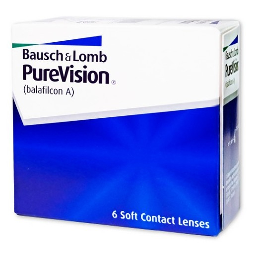 Levně BAUSCH & LOMB PureVision měsíční 6 čoček, Počet dioptrií: -4,50, Počet kusů v balení: 6 ks, Průměr: 14,0, Zakřivení: 8,6