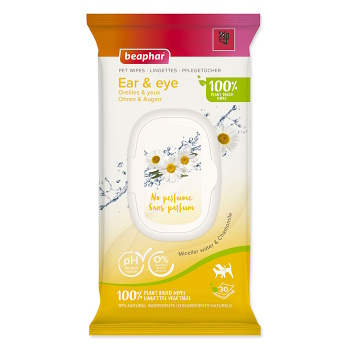 BEAPHAR BIO Uši & oči Ubrousky 30 ks (Čištění očí u  psů)
