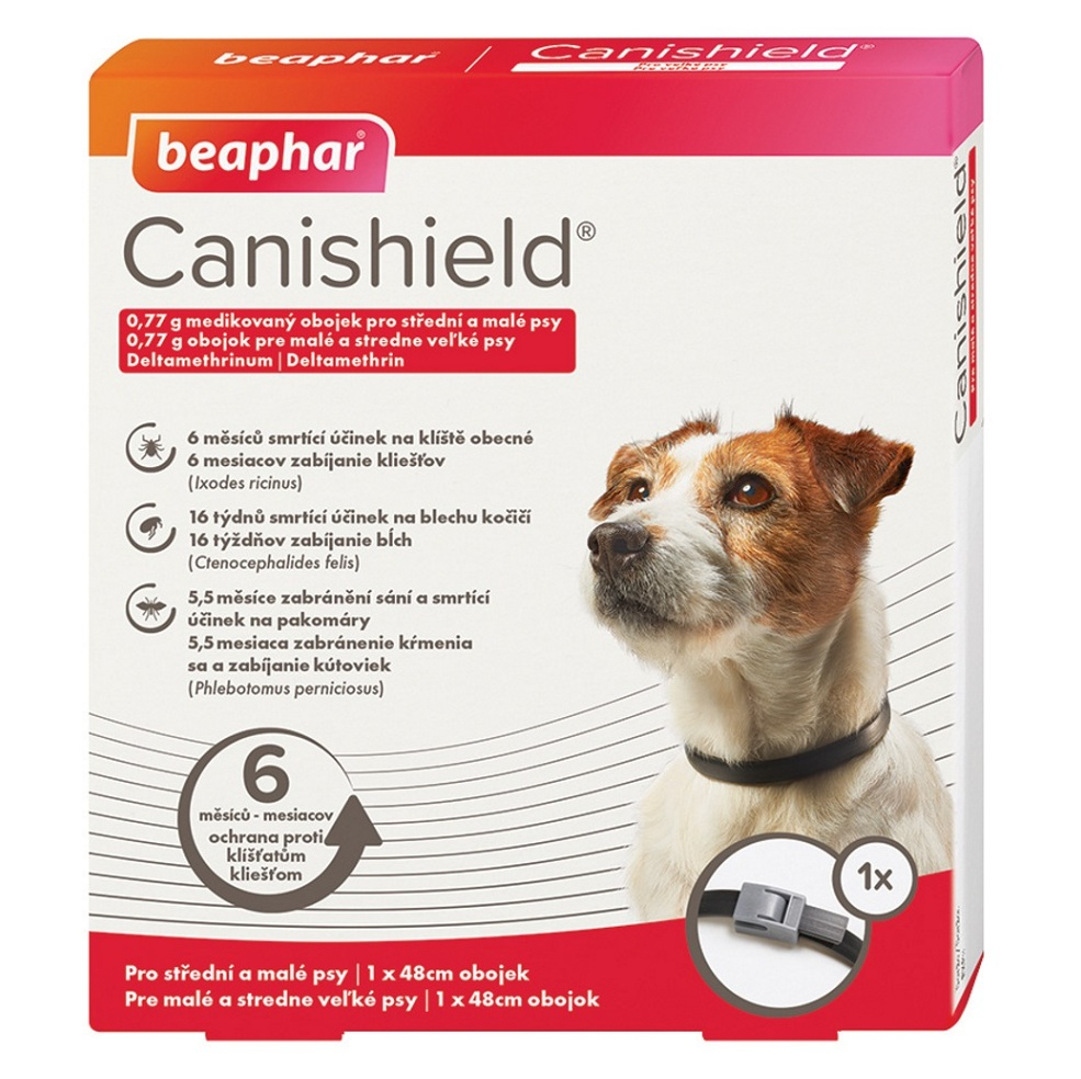 E-shop BEAPHAR Canishield® Antiparazitní obojek pro malé a střední psy 48 cm