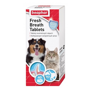 BEAPHAR Fresh Breath Tablety pro svěží dech s chlorofylem 40 tablet