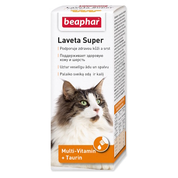 BEAPHAR Laveta Super Kapky vyživující srst 50 ml (Veterinární doplňky stravy na srst pro kočky)