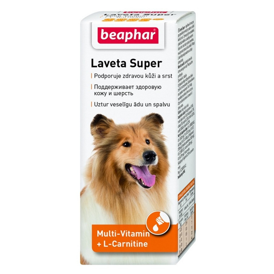 E-shop BEAPHAR Laveta Super Kapky vyživující srst pro psy 50 ml