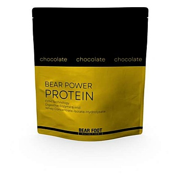 Bear Foot  Power Protein 1000g, syrovátkový koncentrát CFM, čokoláda (Syrovátkové proteiny)
