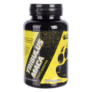BEAR FOOT Tribulus maca stimulant testosteronu 120 kapslí (Doplňky stravy pro sportovce)