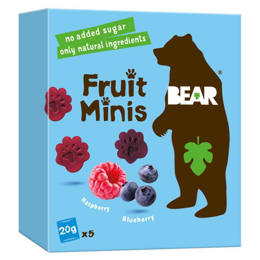 E-shop BEAR Ovocné minis malinové a borůvkové 5 x 20 g