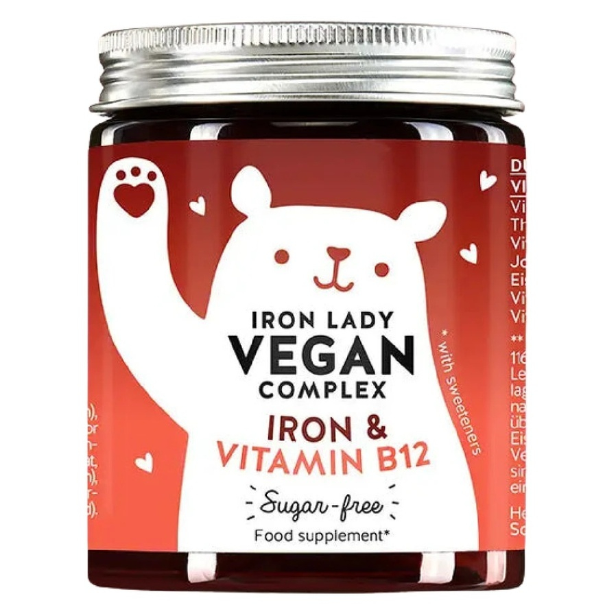 BEARS WITH BENEFITS Iron Lady Vegan Complex vitamíny se železem 60 ks