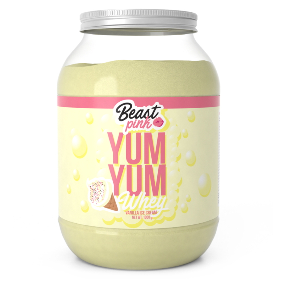 E-shop GYMBEAM BeastPink Yum yum whey protein vanilková zmrzlina 1000 g