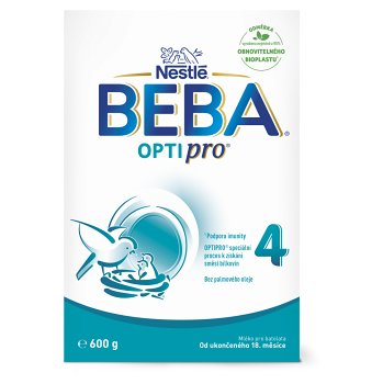 BEBA OPTIPRO 4 Pokračovací batolecí mléko od 18.měsíce 600 g
