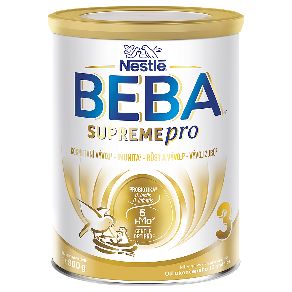 BEBA SUPREMEpro 3 kojenecké mléko od ukončeného 12. měsíce 6HMO 800 g