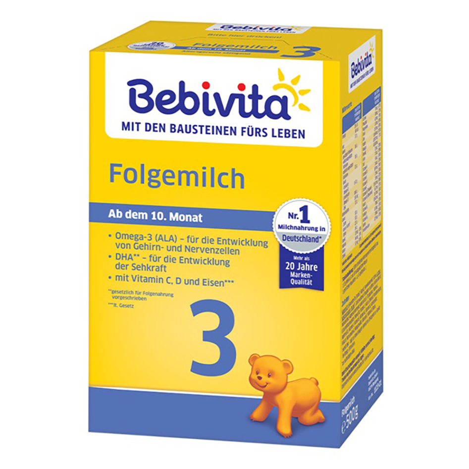 BEBIVITA 3 mléčná kojenecká výživa 9m+ 500 g