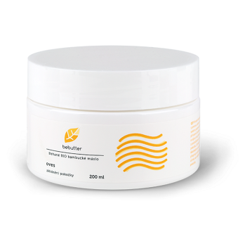 AROMATICA Bebutter Šlehané bambucké máslo oves BIO 200 ml (Přírodní péče o tělo) - Hydratační, BIO