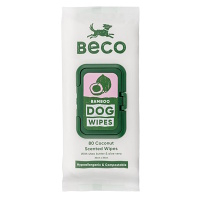 BECO Bamboo čistící ubrousky pro psy kokosové 80 ks