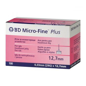 Jehly BD Micro-Fine Plus 0.33x12.7mm (29G) pro inzulínová pera 100ks