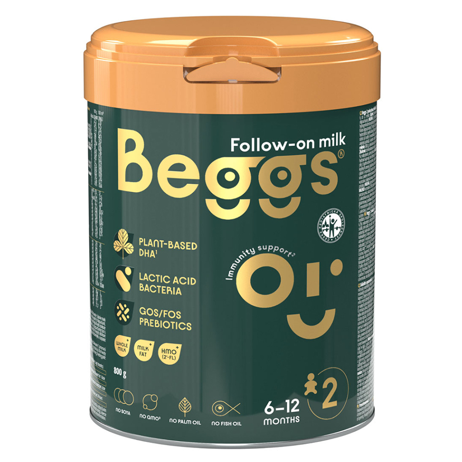 BEGGS 2 Pokračovací mléčná kojenecká výživa od 6 - 12 měsíců 800 g