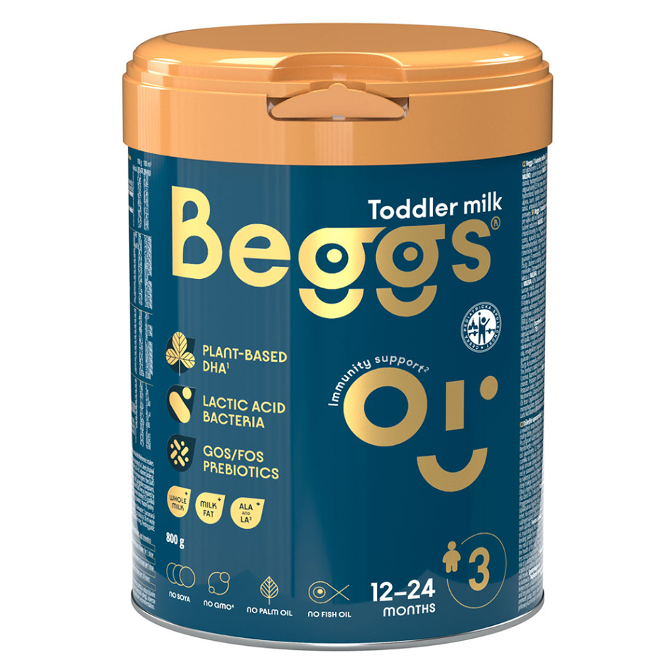 Levně BEGGS 3 Pokračovací mléčná batolecí výživa od 12 - 24 měsíce 800 g