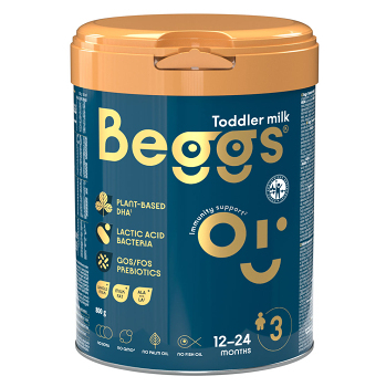 BEGGS 3 Pokračovací mléčná batolecí výživa od 12 - 24 měsíce 800 g (Pokračovací kojenecká mléka)