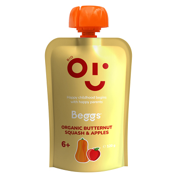BEGGS Máslová dýně a jablka 6m+ 120 g (Zeleninové příkrmy) - BIO