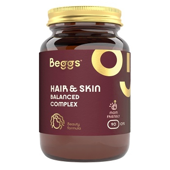 BEGGS Hair&skin balanced complex 90 kapslí (Vitamíny na pleť) - Vícesložkové