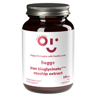 BEGGS Iron bisglycinate 20 mg + rosehip extract 100 kapslí