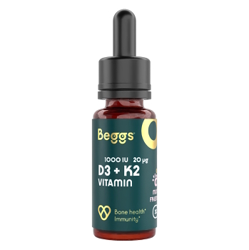 BEGGS Vitamin D3 1000 IU + K2 20 μg 30 ml (Vitamín D) - Vícesložkové, Lipozomální