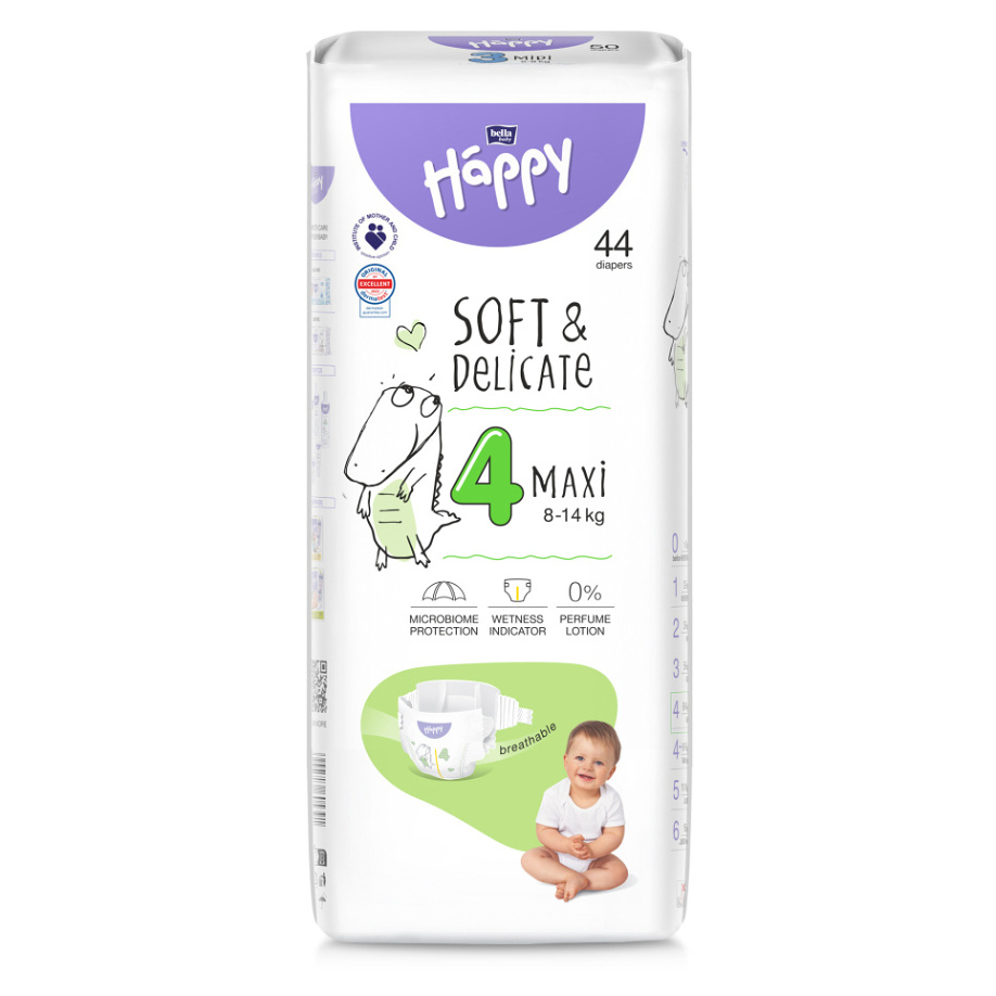 E-shop BELLA HAPPY Baby maxi 8 - 14 kg 44 kusů