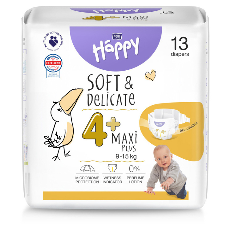 E-shop BELLA HAPPY Baby maxi plus 9 - 15 kg 13 kusů