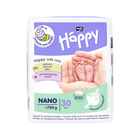 HAPPY Nano Dětské plenky do 700 g 30 ks