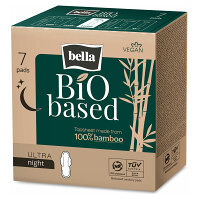 BELLA Bio Based Night Ultratenké hygienické vložky s křidélky noční 7 ks