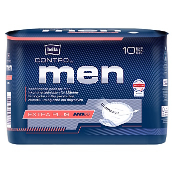 BELLA Control Men Extra Plus absorpční vložky 10 kusů (Inkontinenční vložky)