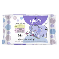 BELLA HAPPY Baby čistící vlhčené ubrousky s vitaminem E 24 kusů