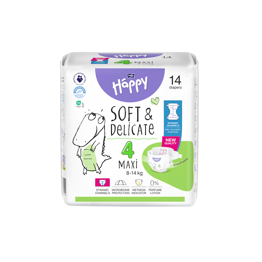 BELLA HAPPY Baby maxi 8 - 14 kg 14 kusů
