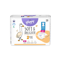 BELLA HAPPY Baby mini 3 - 6 kg 38 kusů