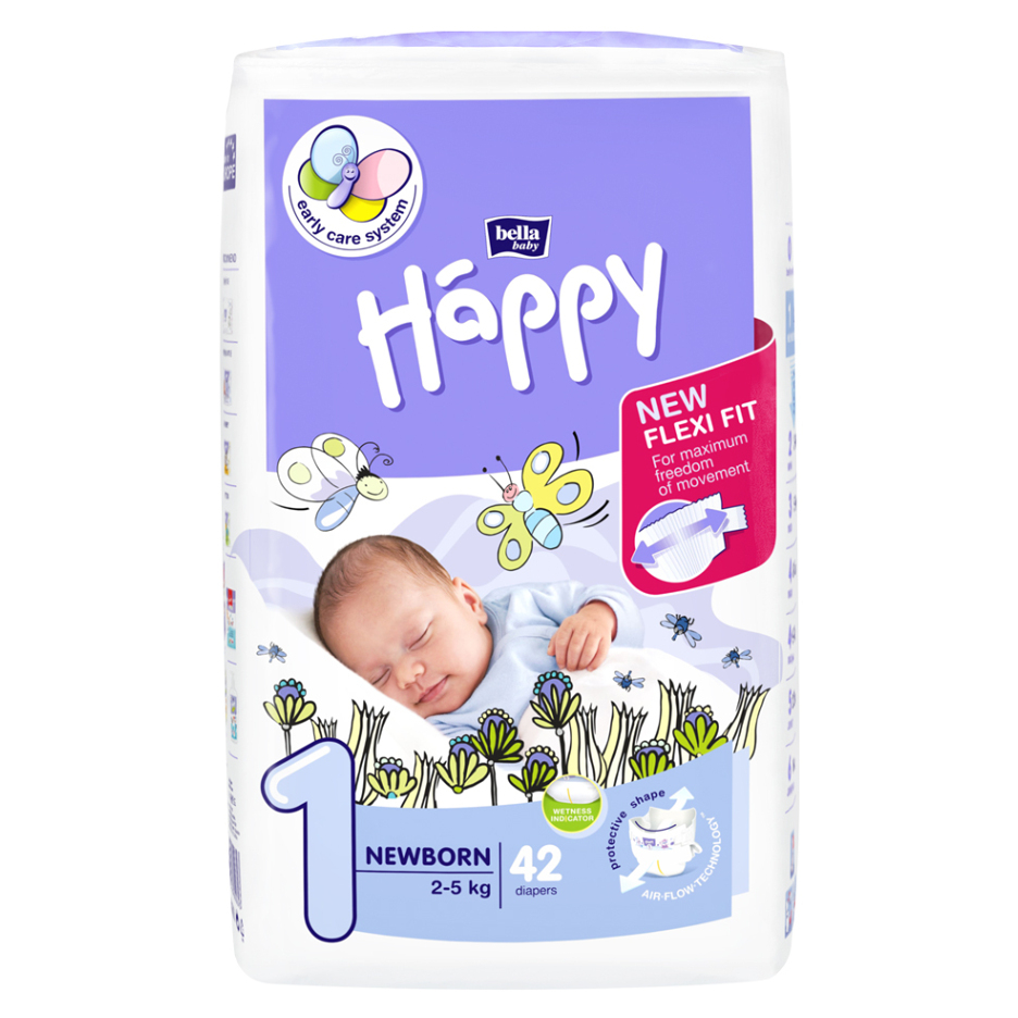 E-shop BELLA HAPPY Baby newborn dětské pleny 2 - 5 kg 42 kusů