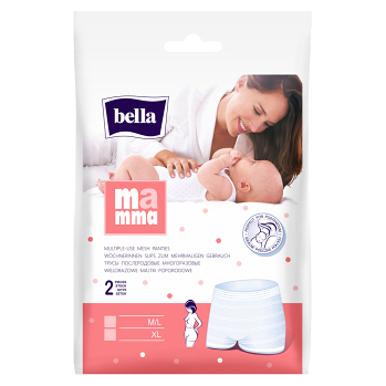 BELLA MAMMA Síťové kalhotky M-L 2 ks