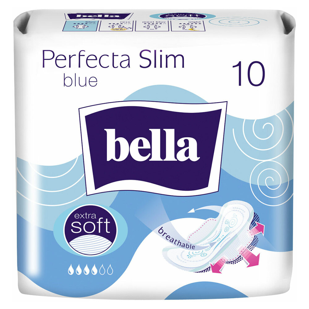 Levně BELLA Perfecta Slim Blue Hygienické vložky 10 ks