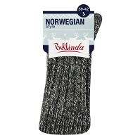 BELLINDA Dámské a pánské zimní ponožky vel.39-42 černý melír 1 pár