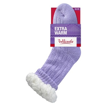 BELLINDA Dámské extra teplé ponožky vel.38-39 fialové 1 pár