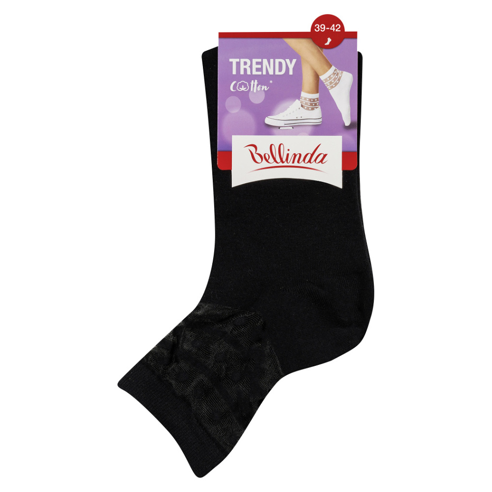 E-shop BELLINDA Dámské ponožky trendy vel.39-42 černé 1 pár