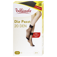 BELLINDA Dámské punčochové ponožky 20 DEN uni černé 2 páry