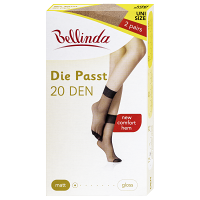 BELLINDA Dámské punčochové ponožky 20 DEN uni tělové 2 páry