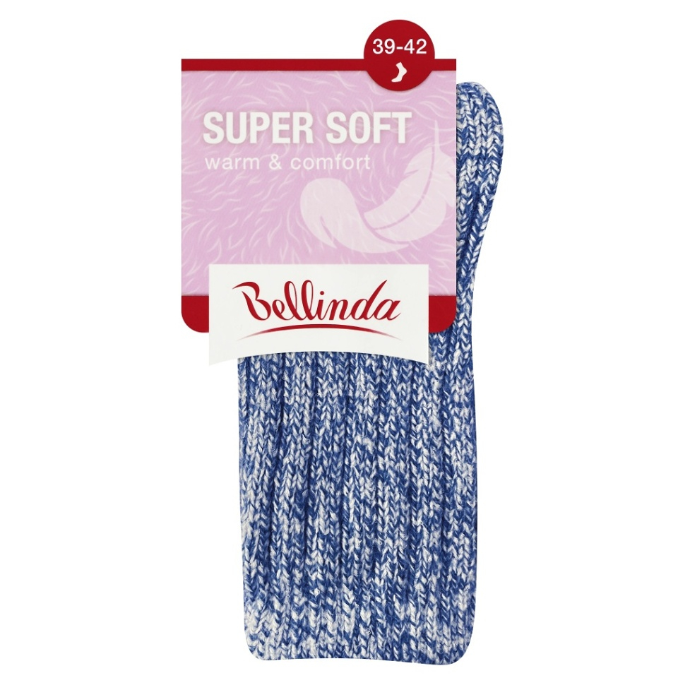 E-shop BELLINDA Dámské teplé extra měkké ponožky vel.39-42 modré 1 pár