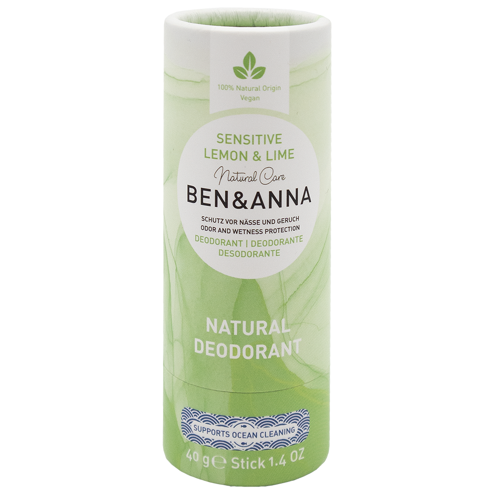 Levně BEN & ANNA Lemon & LimeTuhý deodorant sensitive 40 g