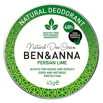 BEN&ANNA Tuhý deodorant v kelímku Perská limetka 45 g (Přírodní deodoranty a antiperspiranty) - Tělové